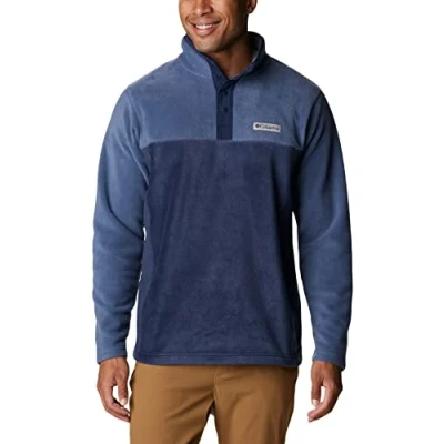 Abbildung von Columbia Herren Steens Half Snap Fleecejacke, Collegiate Navy, Dark Mountain, 3X