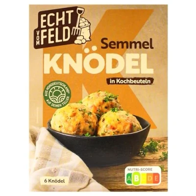 Abbildung von Echt vom Feld Semmel Knödel in Kochbeuteln, 7er Pack (7 x 200g)