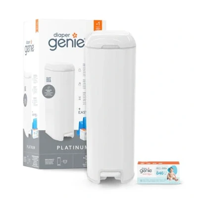 Abbildung von Diaper Genie Platinum Windeleimer White