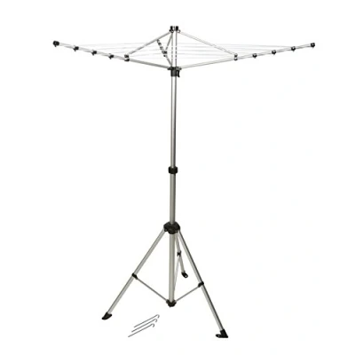 Abbildung von Bo Camp Art: Uni Bc Tendedero Compact 3 Brazos C/Pie Power, Hand, Elctro, tragbar, Tools, Frosted Grey