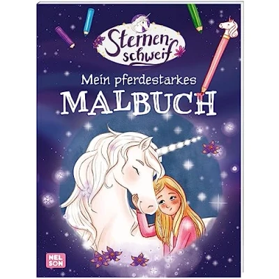 Abbildung von Sternenschweif: Mein pferdestarkes Malbuch: Mit vielen Einhorn Motiven zum Ausmalen für Jungen und Mädchen ab 4 Jahren (Sternenschweif Beschäftigung)