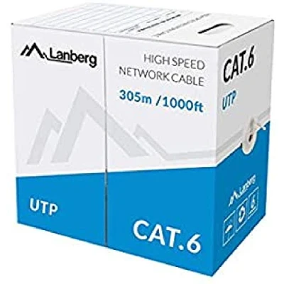 Abbildung von lanberg LCU6 10CC 0305 S Solid Netzwerkkabel Kat 6 Utp, 305m grau