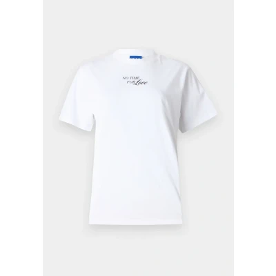 Abbildung von HUGO Vintage TEE Tshirt print, Damen, Größe: Medium, White