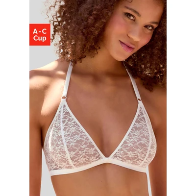 Abbildung von Vivance Bralette BH in zierlicher Triangel Schnittform mit Neckholder Trägern, Dessous