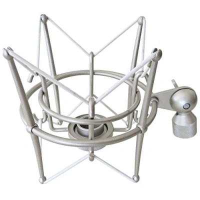 Abbildung von keepdrum MS089SV Silver Mikrofon Spinne elastische Halterung Shockmount für G Track AT2020/USB+