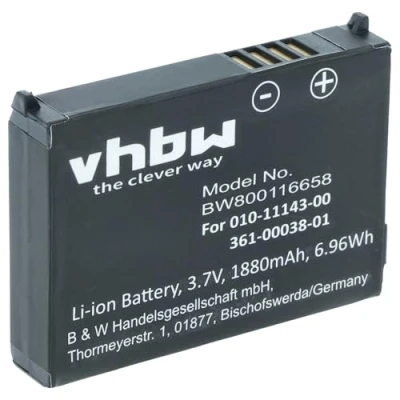 Abbildung von vhbw Akku Ersatz für Garmin 361 00038 01 GPS Navigation Navi (1880 mAh, 3,7 V, Li Ion)