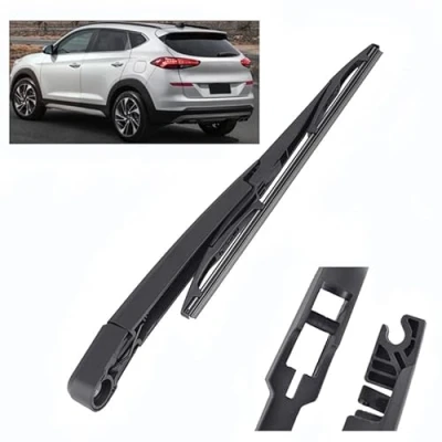 Abbildung von ZELLYA Wischerarm Hinten Scheibenwischer Wischer Set, für Hyundai Tucson MK3 2016 2020 Scheibenwischerarm Blatt Austausch Kunststoff Schwarz