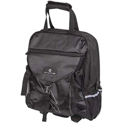 Abbildung von M Wave Amsterdam TR S Seitentasche Und Trolley, Gepäckträgertasche, schwarz/Silber, 38 x 20 45 cm