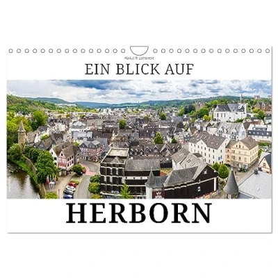 Abbildung von Ein Blick auf Herborn (Wandkalender 2025 DIN A4 quer), CALVENDO Monatskalender