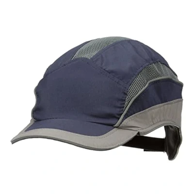 Abbildung von 3M™ First Base™ 3 Anstoßkappe 2031216, Elite, Marineblau/Grau, verkürzter Schirm, 55 mm