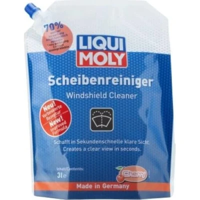 Abbildung von LIQUI MOLY Scheibenwischwasser Cherry, Art. Nr.: 21707 I 3 L Scheibenreiniger gebrauchsfertig Streifenfreier, schonender Wischwasserzusatz Mit Kirsch Duft LED bzw. Xenon Scheinwerfer geeignet