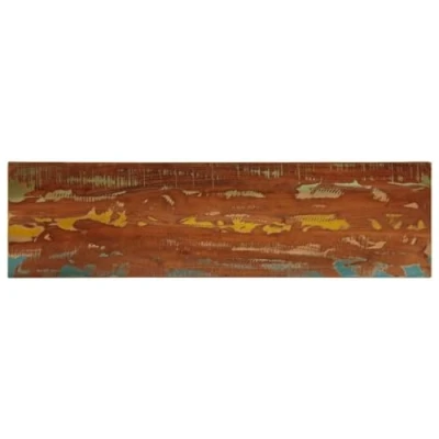 Abbildung von vidaXL Tischplatte, Holzplatte Rechteckig, Massivholzplatte für Tisch Esstisch Couchtisch, Ersatztischplatte, 110x20x3,8cm Altholz Massiv