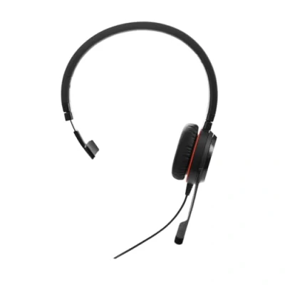 Abbildung von Jabra Evolve 30 II UC Mono USB C (Überkopfbügel) Anschluss, mit Mute Taste und Lautstärke Regler am Kabel