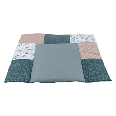 Abbildung von ULLENBOOM ® Wickelauflage 85x75 cm Eukalyptus (Made in EU) Wickelunterlage Waschbar und für Unterwegs geeignet, Bezug: 100% OEKO TEX Baumwolle, Wickeltischauflage 75x85
