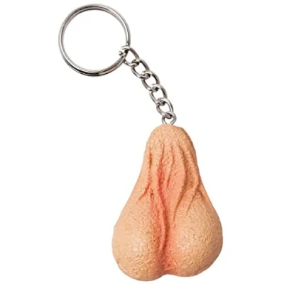Abbildung von Out of the blue 1130875000000 Testikel Schlüsselanhänger, Beige, 6,9