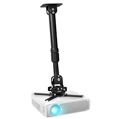 Abbildung von Duronic PB04XL Beamer Halterung Projektor Deckenhalterung Universal Wandhalterung für Video drehbar und schwenkbar Heimkino Traglast bis zu 13,6 kg 360 Rotation