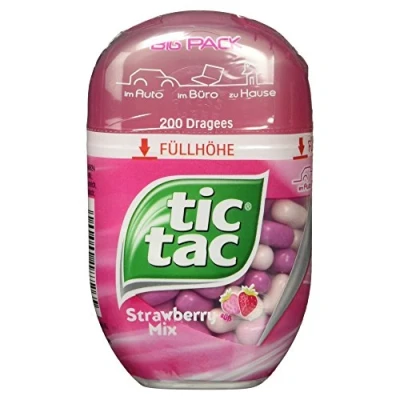 Abbildung von Ferrero tic tac strawberry mix Dragees mit Erdbeergeschmack 1 x 98 g Packung