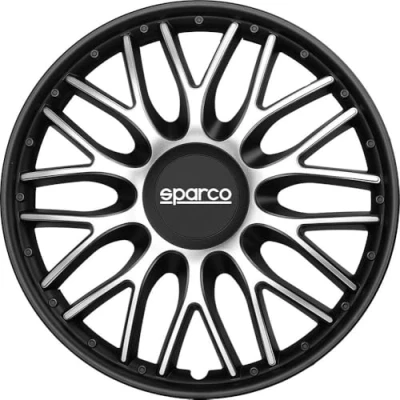 Abbildung von Sparco Satz Radzierblenden Roma 15 Zoll Silber/Schwarz