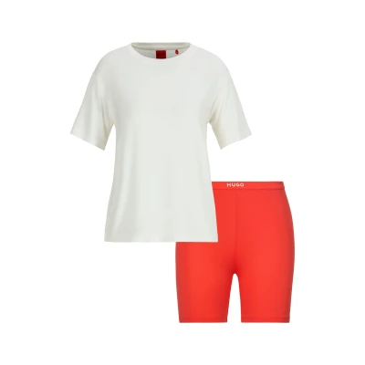 Abbildung von HUGO Pyjama UNITE_SHORT SET (Set, 2 tlg) mit Rundhalsausschnitt
