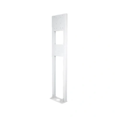 Abbildung von a TroniX Standsäule für Wallbox Ladestationen aus Edelstahl in weiß