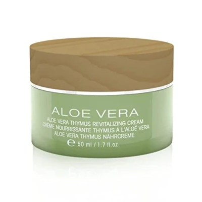 Abbildung von Aloe Vera Thymus Nährcreme 50ml; être belle Cosmetics; reichhaltige Pflege für sehr trockene Haut; Schuppenflechte, Neurodermitis; Ekzemen