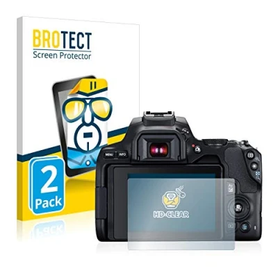 Abbildung von BROTECT (2 Stück Schutzfolie für Canon EOS 250D Displayschutz Folie Ultra Klar