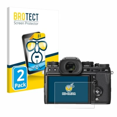 Abbildung von BROTECT (2 Stück Schutzfolie für Fujifilm X T2 Displayschutz Folie Ultra Klar