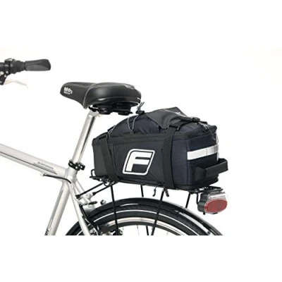 Abbildung von FISCHER 2in1 Gepäckträgertasche, Uni, Schwarz