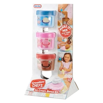 Abbildung von LITTLE TIKES Creative Chefs Ice Cream Kit Rollenspiel Eisladen, mit Realistischen Spielzeug Zutaten, für Jungen und Mädchen ab 3 Jahren, Nicht ESSBAR