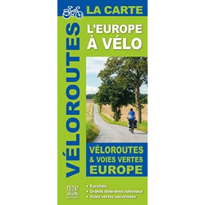 Abbildung von L&#039;Europe à vélo, la carte: Véloroutes et voies vertes en Europe