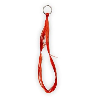 Abbildung von Aquantic Hornhecht Seide, 10 Schlaufen inkl. Sprengring, sechs Verschiedene, fängige Farben (Rot)