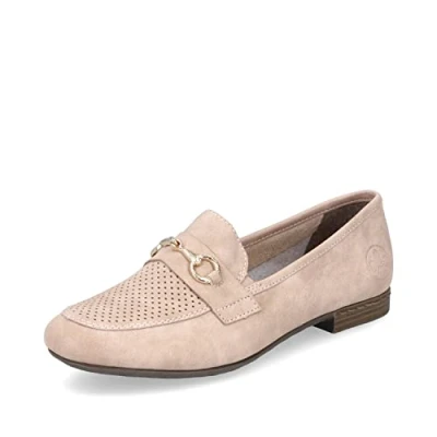 Abbildung von Rieker Slipper, Damen, Größe: 40, Rosa Hochwertiges lederimitat