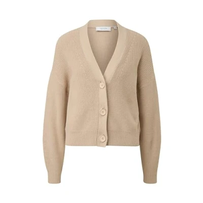Abbildung von comma casual identity Strickjacke, Damen, Größe: 36, Sandfarben
