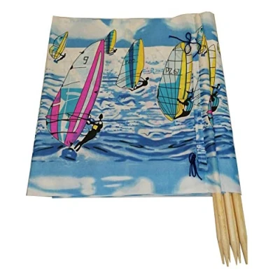 Abbildung von Aves 24 Windschutz 8m x 80cm für Strand Garten See Meer SICHTSCHUTZ Wind Zaun Schutz Blickschutz Camping (14. Surf)