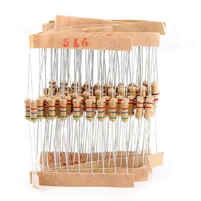 Abbildung von Keenso 1000 Stk Widerstand Kit 100 Werte 1 / 2W (1 Ohm 1M Ohm) Kohle Film Widerstände Sortiment Elektronische Komponenten