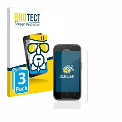 Abbildung von BROTECT Schutzglas für Datalogic Memor 10 (3 Stück) Schutzfolie Panzer Folie Glas [Extrem Kratzfest 9H, Anti Fingerprint, Ultra Transparent]