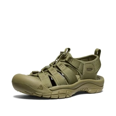 Abbildung von KEEN Herren Newport H2 Closed Toe Water Sandalen, Einfarbig/Olivgrün, 42 EU
