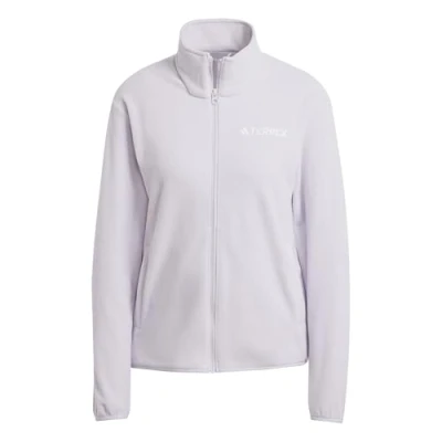Abbildung von Adidas Terrex Multi Essentials FULL ZIP Fleecejacke, Damen, Größe: Small, Silver dawn