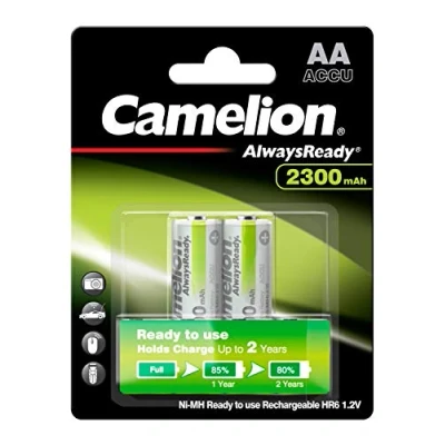 Abbildung von Camelion Always Ready to use Mignon Akku NI MH 1,2V / 2300mAh 2er Blister