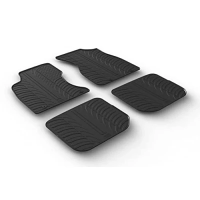 Abbildung von Gledring 0256 Fußmattensatz Gummi vorne und hinten 4 schwarz 750mm 550mm AUDI: A4 B5 Limousine, Avant