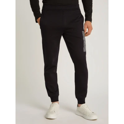 Abbildung von Calvin Klein Horizontal LOGO Sweatpants Jogginghose, Herren, Größe: Small, Black