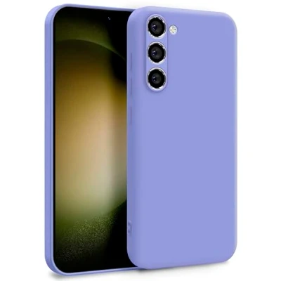 Abbildung von MyGadget Hülle für Samsung Galaxy S23 Plus Zweilagige Handyhülle mit Kameraschutz Cover Innenfutter &amp; Silikon außen Flieder