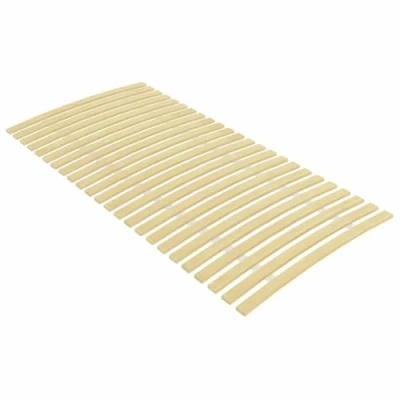 Abbildung von vidaXL Pappelholz Massivholz Lattenrost mit 24 Latten Zusammenklappbar Rolllattenrost Rollrost Bettrost Holzlatten Rost 100x200cm