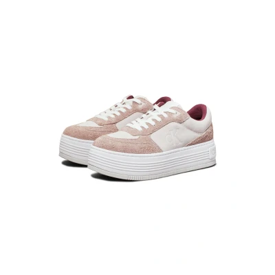 Abbildung von Calvin Klein Jeans Plateausneaker &quot;BOLD PLATF LACEUP LOW MG SUEDE&quot;, Freizeitschuh, Halbschuh, Schnürschuh mit seitlichem CK Logo