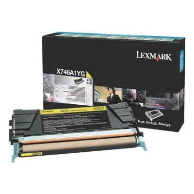 Abbildung von Lexmark X746A1YG Gelb Toner
