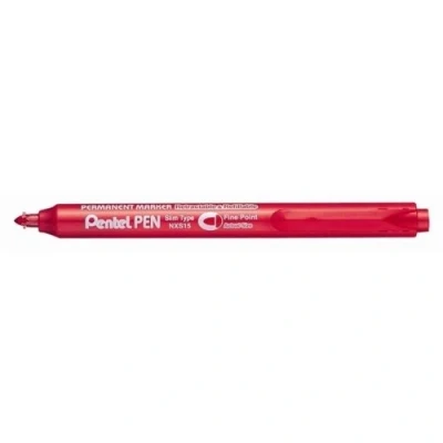 Abbildung von Pentel NXS15 b r Permanentmarker einziehbar rot 12 Stück