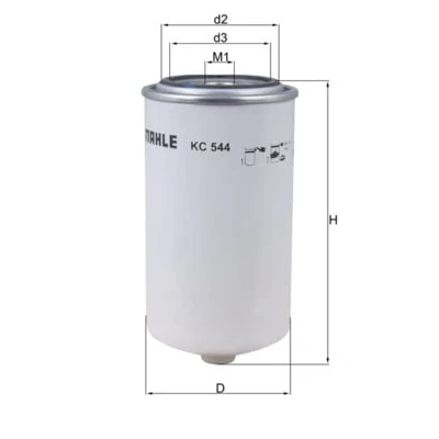 Abbildung von MAHLE ORIGINAL KC 544 Kraftstofffilter Anschraubfilter DAF: CF 65