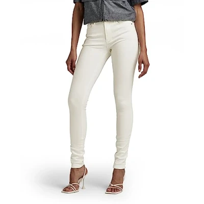 Abbildung von G Star Damen 3301 Skinny Jeans, Weiß (white gd D05175 C258 G006), 24W / 32L