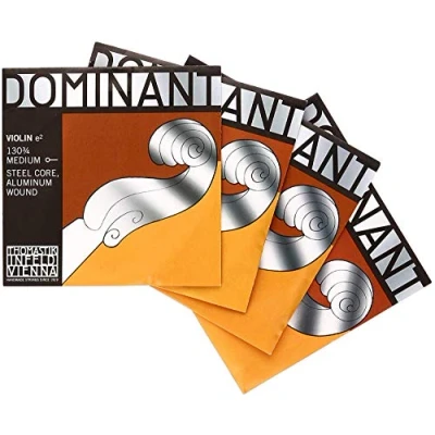 Abbildung von Dominant 1353/4 Violin Set 44259 Medium E Kohlenstoffstahl mit Aluminiumdraht ,