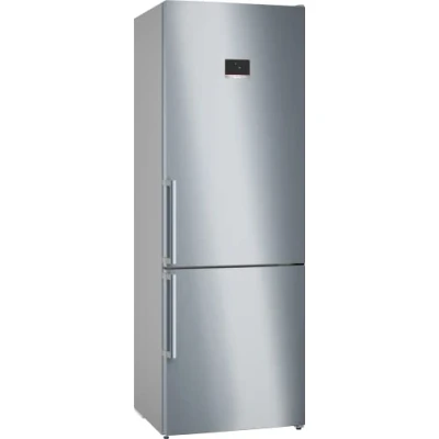 Abbildung von Bosch KGN497ICT, Serie 4, XXL Stand Kühl Gefrier Kombination, 203 x 70 cm, 311 L Kühlen, 129 Gefrieren, NoFrost, VitaFresh XXL, PerfectFit, Gebürsteter Stahl